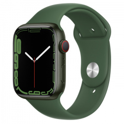 Apple Watch Series 7 GPS + Cellular, Caja de Aluminio Color Verde de 45mm, Correa Deportiva Verde 