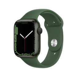 Apple Watch Series 7 GPS, Caja de Aluminio Color Verde de 45mm, Correa Deportiva Verde 