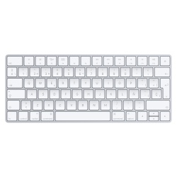 Apple Magic Keyboard, Bluetooth, Inalámbrico, Plata/Blanco (Español) 