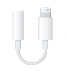Apple Adaptador Lightning Macho - 3.5mm Hembra, Blanco, para iPod/iPhone/iPad 