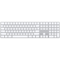 Apple Teclado Magic MQ052LZ/A, Inalámbrico, Bluetooth, Blanco (Inglés) 