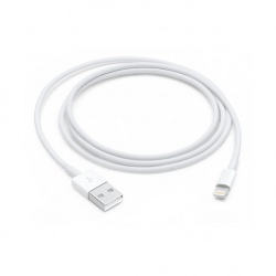 Apple Cable USB-A Macho - Lightning Macho, 1 Metro, Blanco 