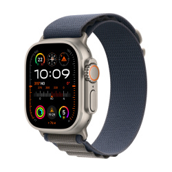 Apple Watch Ultra 2 GPS + Cellular, Caja de Titanio de 49mm, Correa Loop Alphine M Deportiva Color Azul/Gris 