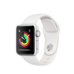 Apple Watch Series 3 GPS, 38mm, Plata/Blanco 