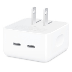 Apple Cargador de Pared MW2H3AM/A, 35W, 20V, 2 x USB-C 