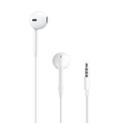 Apple EarPods, Alámbrico, Conector de 3.5mm, Blanco 