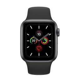 Apple Watch Series 5 OLED, 40mm, Negro, Correa Deportiva 