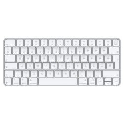 Apple Magic Keyboard MXCK3LE/A, USB/Bluetooth, Plata/Blanco, Español 