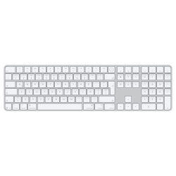 Apple Magic Keyboard Touch ID MXK73LE/A, USB/Bluetooth, Blanco, Español  