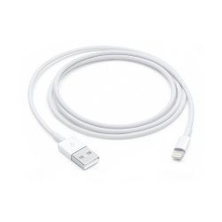 Apple Cable de Carga Lightning Macho - USB A Macho, 1 Metro, Blanco, para iPod/iPhone/iPad 