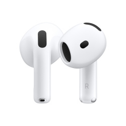 Apple AirPods ( 4ta. Generación ), Inalámbrico, Bluetooth, USB-C, Blanco - Incluye Estuche de Carga Alámbrico 