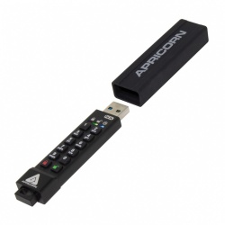 Memoria USB Apricorn Aegis Secure Key 3NX, 8GB, USB 3.2, Negro 