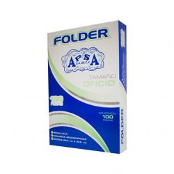 APSA Fólder L20FO, Paquete de 100 Piezas, Tamaño Oficio, Crema 