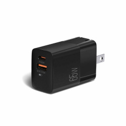 ArgomTech Cargador de Pared VOLTA P7, 65W, 1x USB-C, 1x USB-A, Negro 