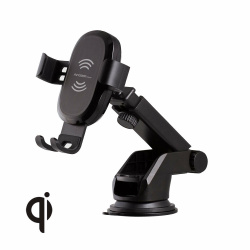 ArgomTech Cargador Inalámbrico para Auto VORTEX M2, 15W, Negro 