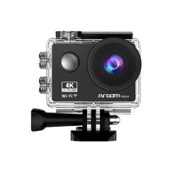 Cámara Deportiva Argomtech Epic 80, 4K Ultra HD, microSD, Negro 