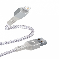 Argomtech Cable USB-A Macho - Lightning Macho, 1.8 Metros, Blanco 