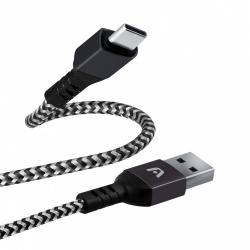Argomtech Cable USB-C Macho - USB-A Macho, 1.8 Metros, Negro 