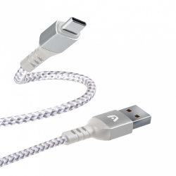 Argomtech Cable USB-C Macho - USB-A Macho, 1.8 Metros, Blanco 