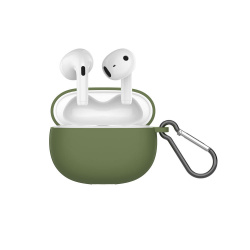 Argomtech Audífonos Intrauriculares con Micrófono Skeipods E55, Bluetooth, Inalámbrico, Blanco/Verde 