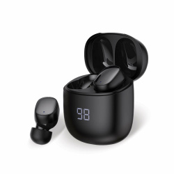 Argomtech Audífonos Intrauriculares con Micrófono Skeipods E66, Bluetooth, Inalámbrico, Negro 