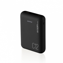 Cargador Portátil ArgomTech Power Bank C12, 12Ah, Negro  
