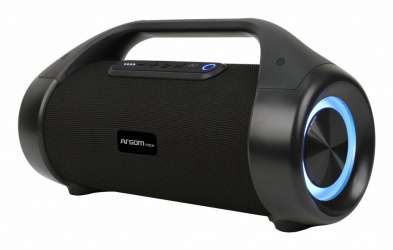 Argomtech Bocina Portátil Radyon+Beats, Bluetooth, Inalámbrico, 50W RMS, Negro 