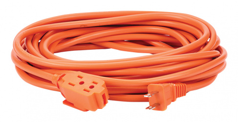 Argos Extensión de Uso Rudo 9710165, 3 Salidas AC, 127V, 13A, 8 Metros, Naranja 