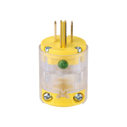 Arrow Hart Clavija de Entrada Recta 515PLTY-F, 125V, 15A, NEMA 5-20R 