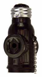 Arrow Hart Tomacorriente con Adaptador 718B-BOX, 2 Enchufes, 125V, 660W, Marrón 