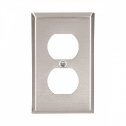 Arrow Hart Placa de Pared 93101-BOX1, 2 Puertos, Plata 