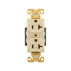 Arrow Hart Tomacorriente AH5362V, 2 Enchufes, 125V, 20A, Marfil 