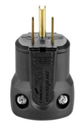 Arrow Hart Clavija, 15A, 125V, Nema 5-15P, Negro/Blanco 