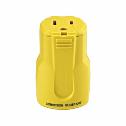 Arrow Hart Conector de Nylon AH5969CR, 15A, 125V, Amarillo 