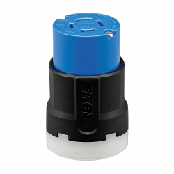 Arrow Hart Conector de Media Vuelta AHCL1520C, 20A, 250V, NEMA L15-20R, Negro/Azul 