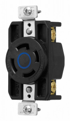 Arrow Hart Tomacorriente AHCL1530R, 1 Enchufe, 250V, 30A, Nema L15-30R, Negro 