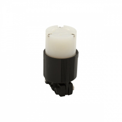 Arrow Hart Conector de de Nylon CWL615C, 15A, 250V, NEMA L6-15, Negro/Blanco 