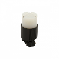 Arrow Hart Conector de Nylon CWL715C, 15A, 277V, Negro/Blanco 