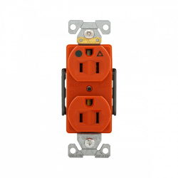 Arrow Hart Tomacorriente IG8200RN, 1 Enchufes, 125V, 15A, Rojo 