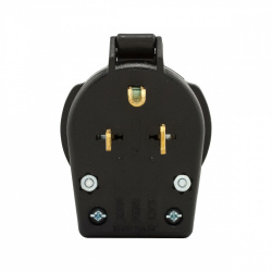 Arrow Hart Clavija, 30 - 50A, 250V, Nema 6-30P/6-50P, Negro 