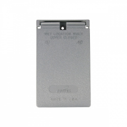 Arrow Hart Tapa para Intemperie S966-SP, 1 Puerto, Gris 