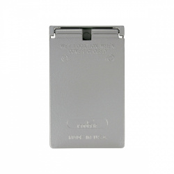 Arrow Hart Tapa para Intemperie S993-SP, 1 Puerto, Gris 