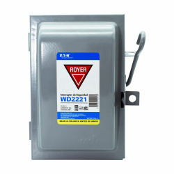 Arrow Hart Interruptor de Seguridad de 3 Polos WD2231, 250V, 30A 
