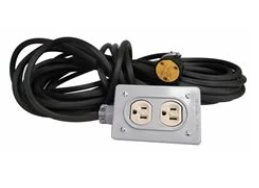 Arrow Hart Extensión WDFS515-25, 1 Salida, 15A, 25 Metros 