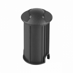 Artlite Lámpara LED para Piso Empotrable ADE-205, Exteriores, Luz Blanco Frío, 1W, 80 Lúmenes, Negro, para Casa 