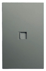 Artlite Placa de Pared APL-409, 1 Puerto RJ-45, Gris 