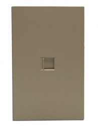 Artlite Placa de Pared APL-508, 1 Puerto RJ-11, Oro 