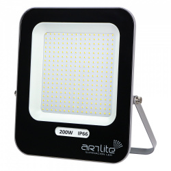Artlite Reflector LED ARE-017, Luz Fría, 200W, 22000 Lúmenes, Negro 