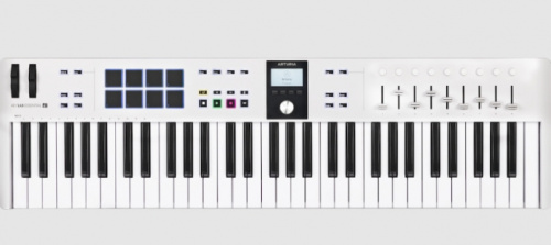 Arturia Teclado MIDI KeyLab Essential MK3, 61 Teclas, USB, Blanco 