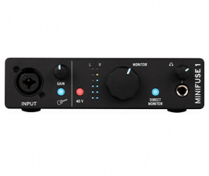 Arturia Interfaz de Audio MiniFuse 1, USB, XLR, 6.3mm, Negro 